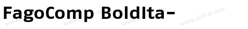 FagoComp BoldIta字体转换